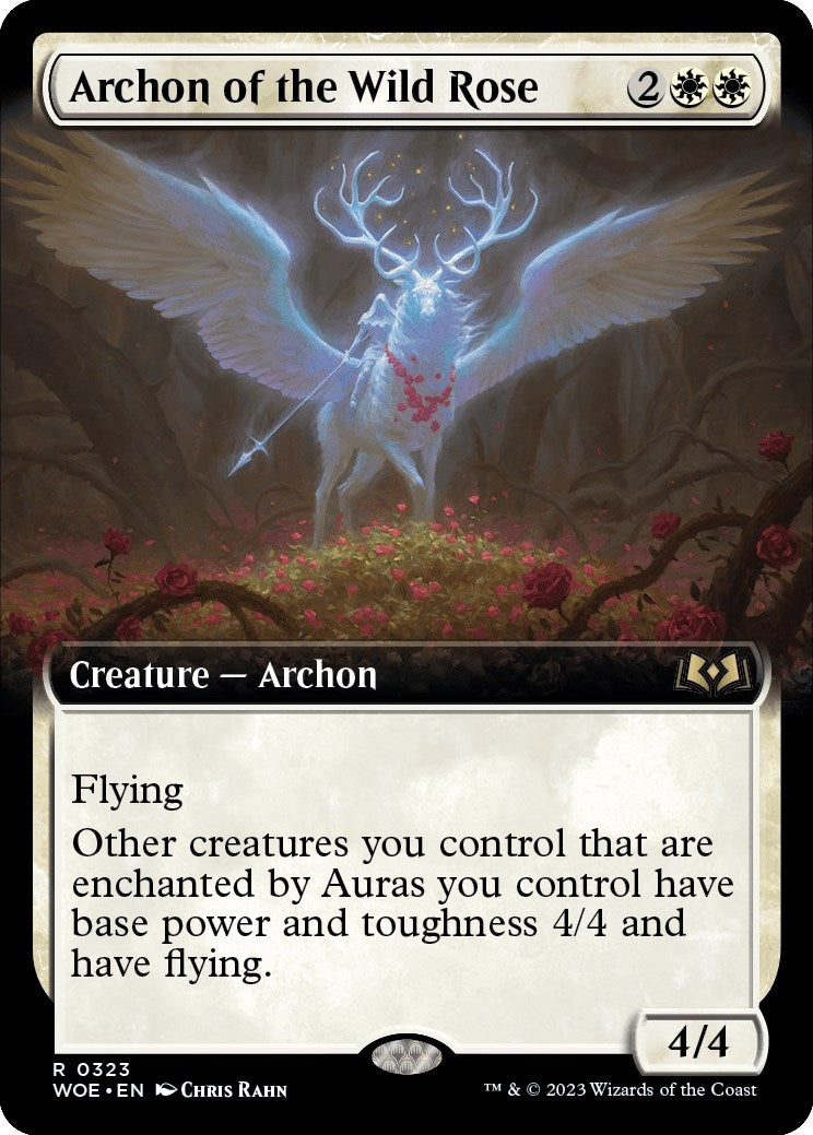 Archon of the Wild Rose (Extended Art) (323) (Wilds of Eldraine)