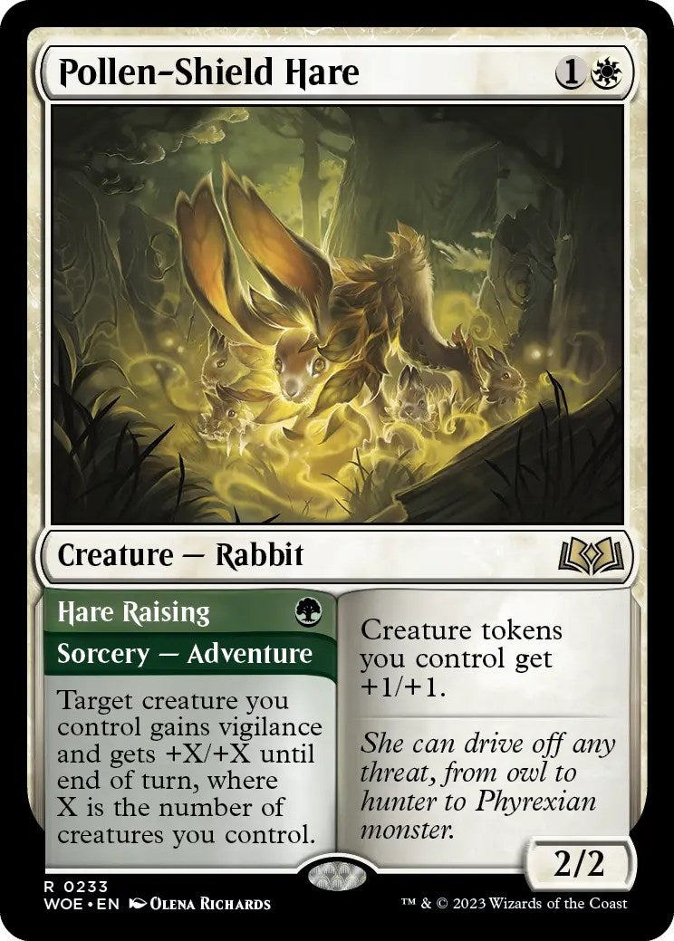 Pollen-Shield Hare (233) (Wilds of Eldraine) (WOE)
