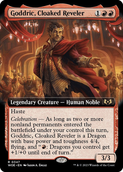 Goddric, Cloaked Reveler (Extended Art) (347) (Wilds of Eldraine)