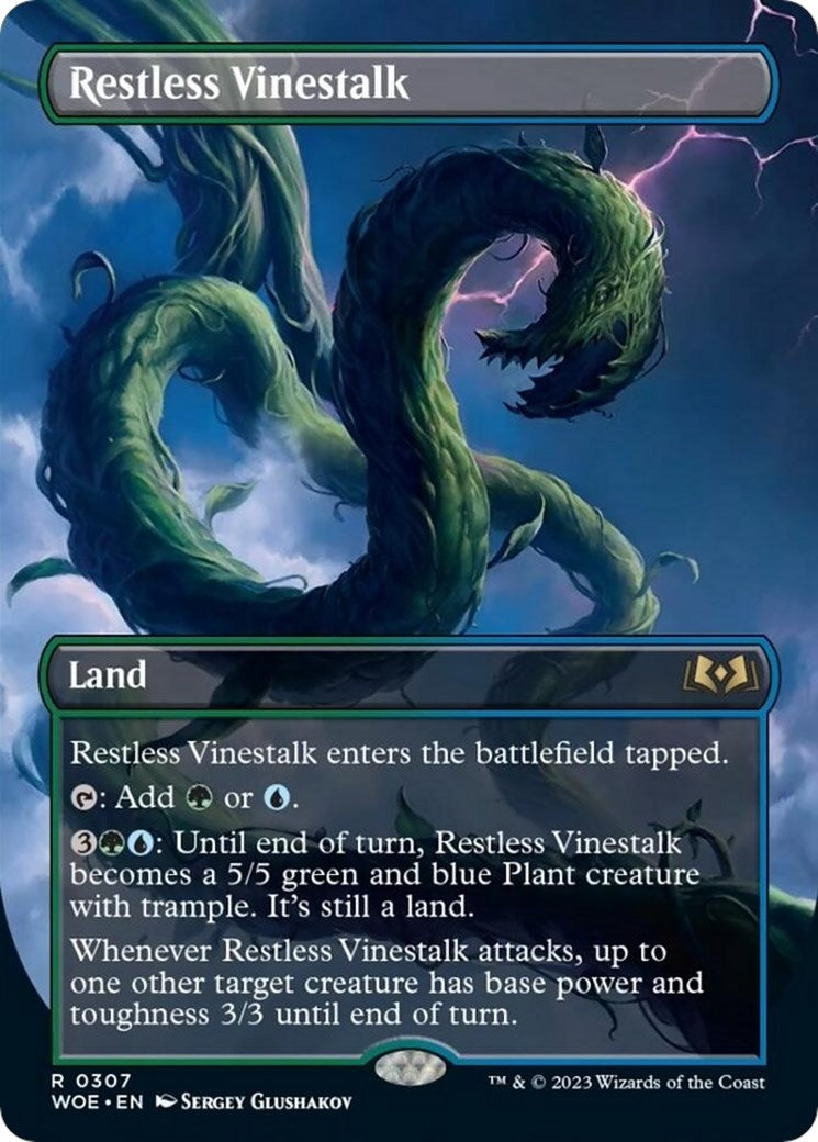 Restless Vinestalk (Borderless) (307) (Wilds of Eldraine)