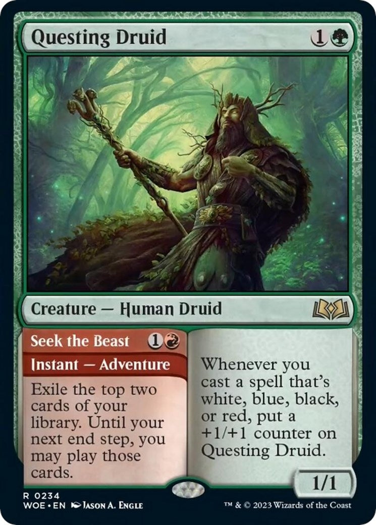 Questing Druid (234) (Wilds of Eldraine)