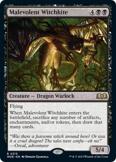 Malevolent Witchkite (315) (Wilds of Eldraine)