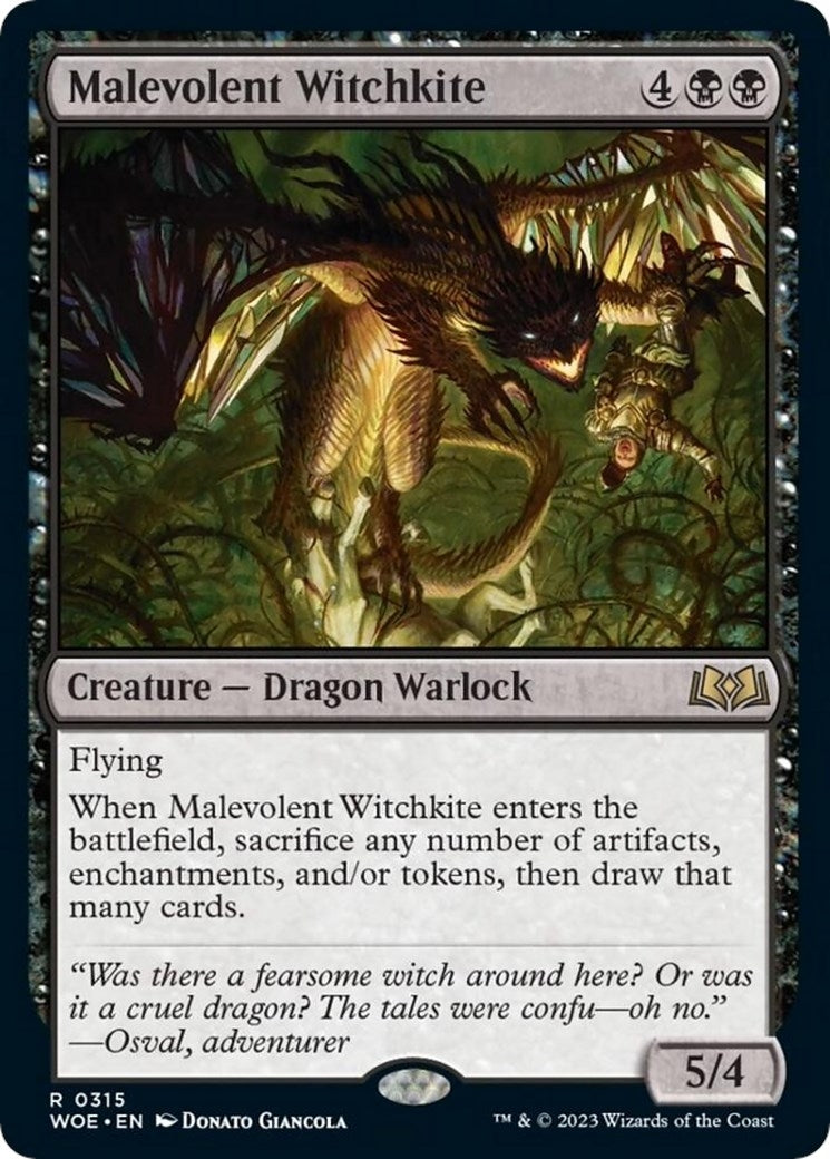Malevolent Witchkite (315) (Wilds of Eldraine)