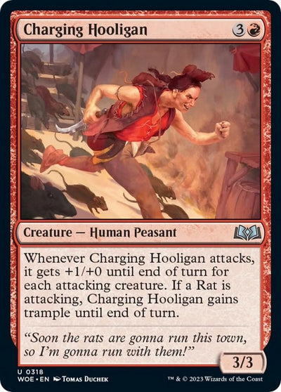 Charging Hooligan (318) (Wilds of Eldraine)
