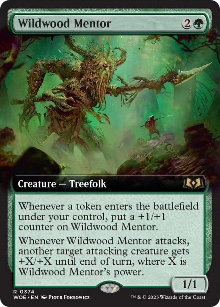 Wildwood Mentor (Extended Art) (374) (Wilds of Eldraine)