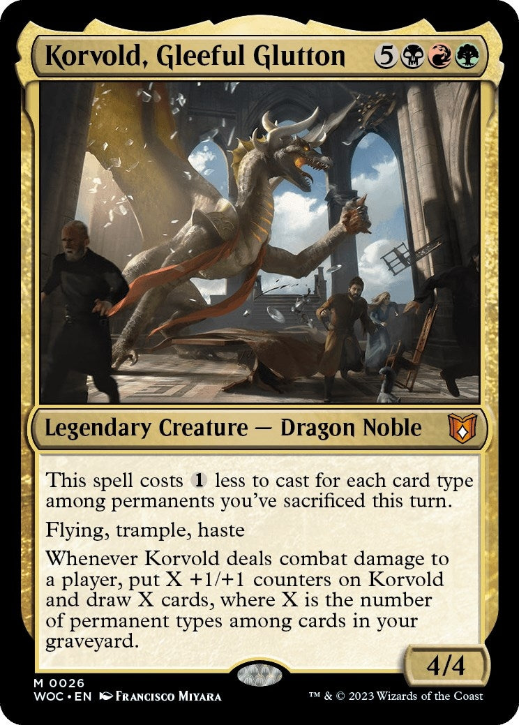 Korvold, Gleeful Glutton (26) (Commander: Wilds of Eldraine)
