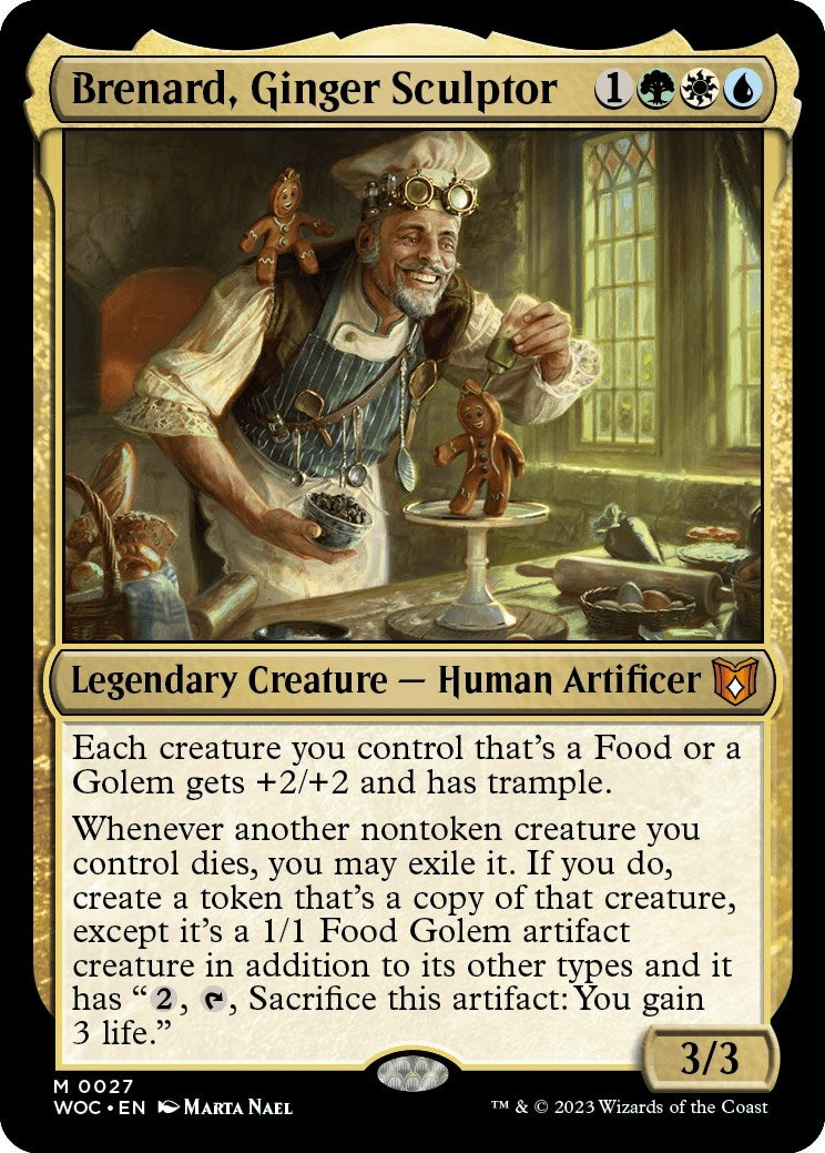 Brenard, Ginger Sculptor (27) (Commander: Wilds of Eldraine)