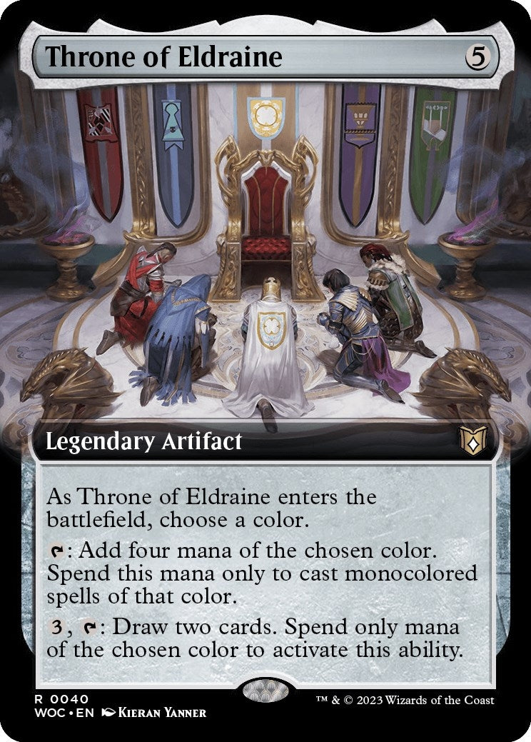 Throne of Eldraine (Extended Art) (40) (Commander: Wilds of Eldraine)
