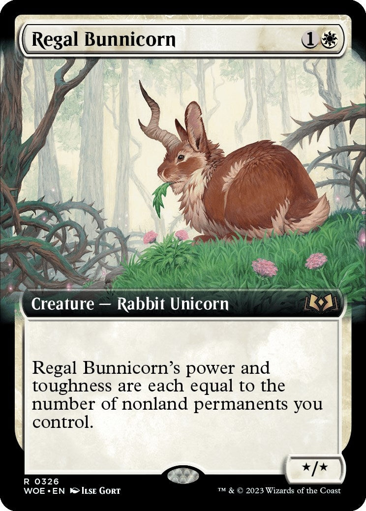 Regal Bunnicorn (Extended Art) (326) (Wilds of Eldraine)