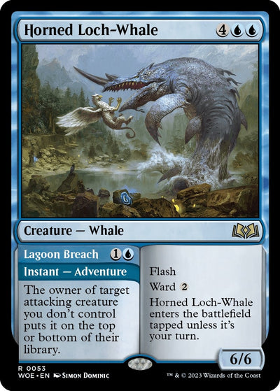 Horned Loch-Whale (53) (Wilds of Eldraine)
