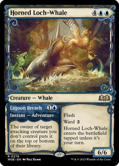 Horned Loch-Whale (Showcase) (278) (Wilds of Eldraine)