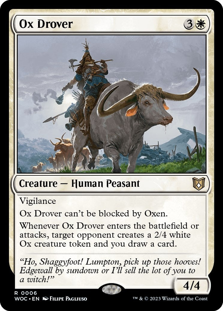 Ox Drover (6) (Commander: Wilds of Eldraine)