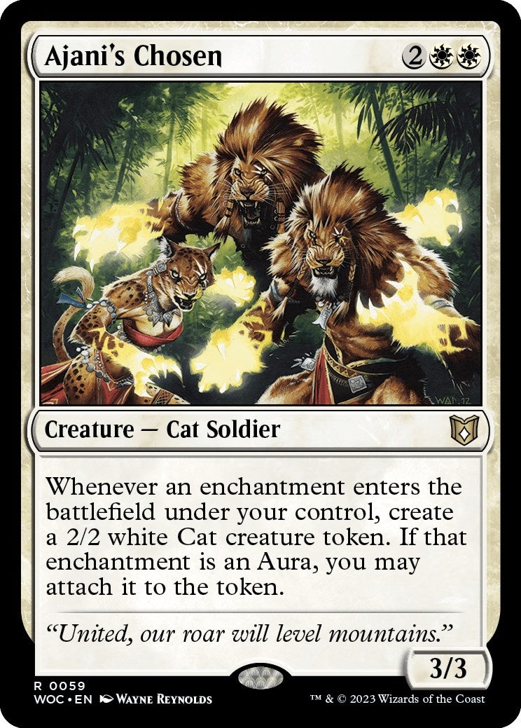 Ajani's Chosen (59) (Commander: Wilds of Eldraine)