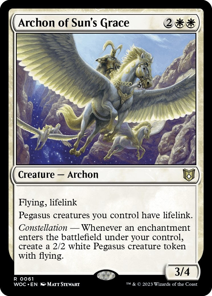 Archon of Sun's Grace (61) (Commander: Wilds of Eldraine)