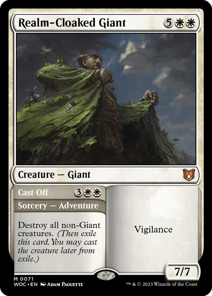 Realm-Cloaked Giant (71) (Commander: Wilds of Eldraine)