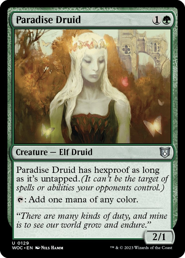Paradise Druid (129) (Commander: Wilds of Eldraine)