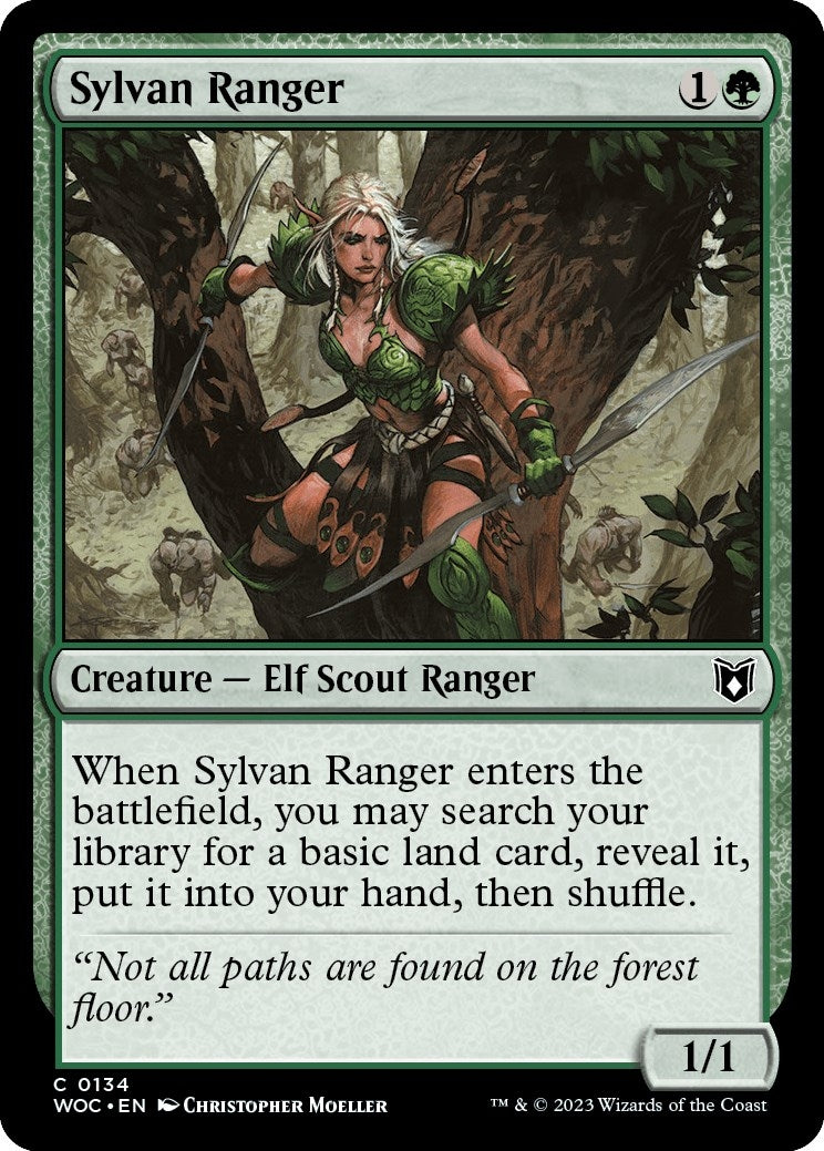 Sylvan Ranger (134) (Commander: Wilds of Eldraine)