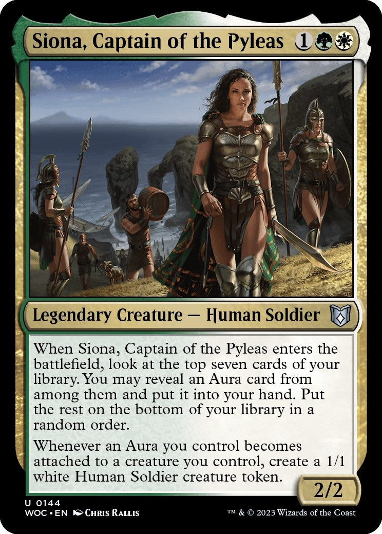 Siona, Captain of the Pyleas (144) (Commander: Wilds of Eldraine)