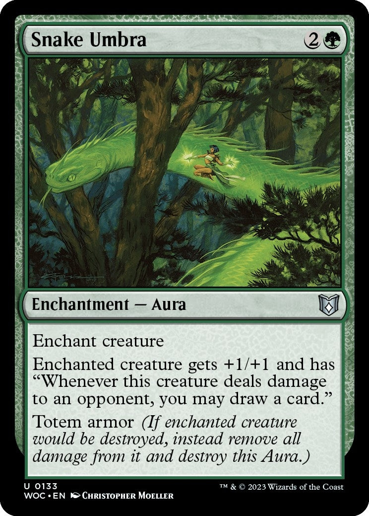 Snake Umbra (133) (Commander: Wilds of Eldraine)