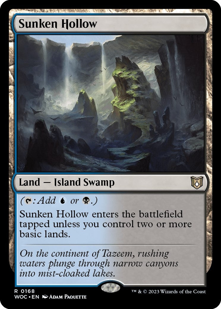 Sunken Hollow (168) (Commander: Wilds of Eldraine)