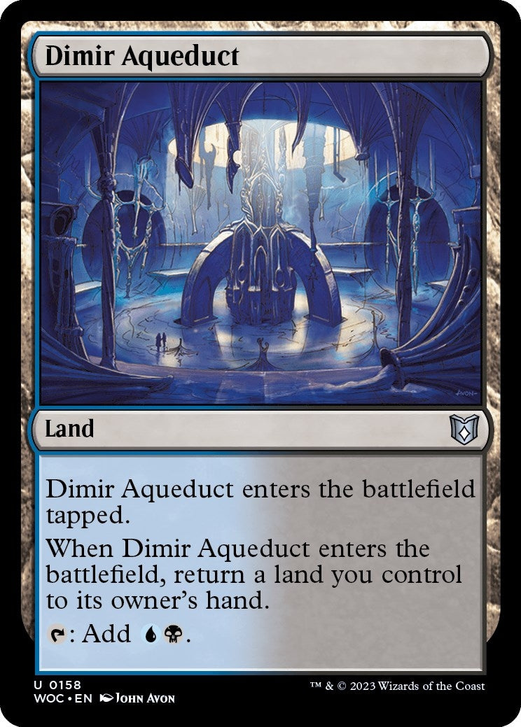 Dimir Aqueduct (158) (Commander: Wilds of Eldraine)