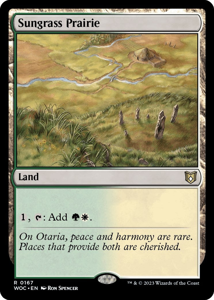 Sungrass Prairie (167) (Commander: Wilds of Eldraine)