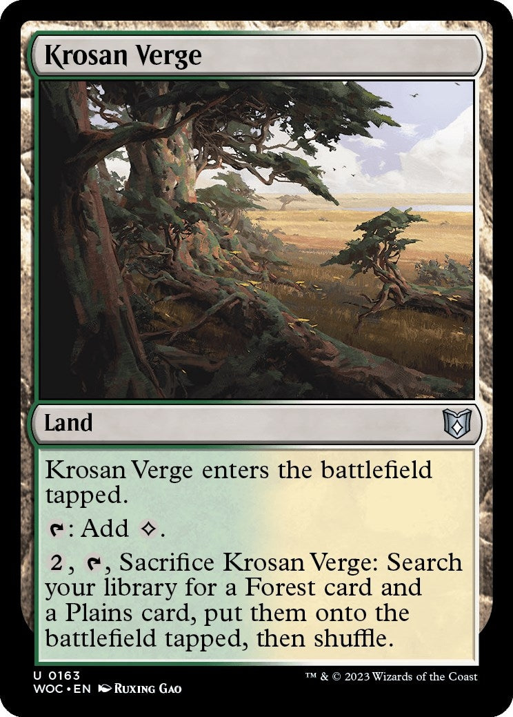 Krosan Verge (163) (Commander: Wilds of Eldraine)