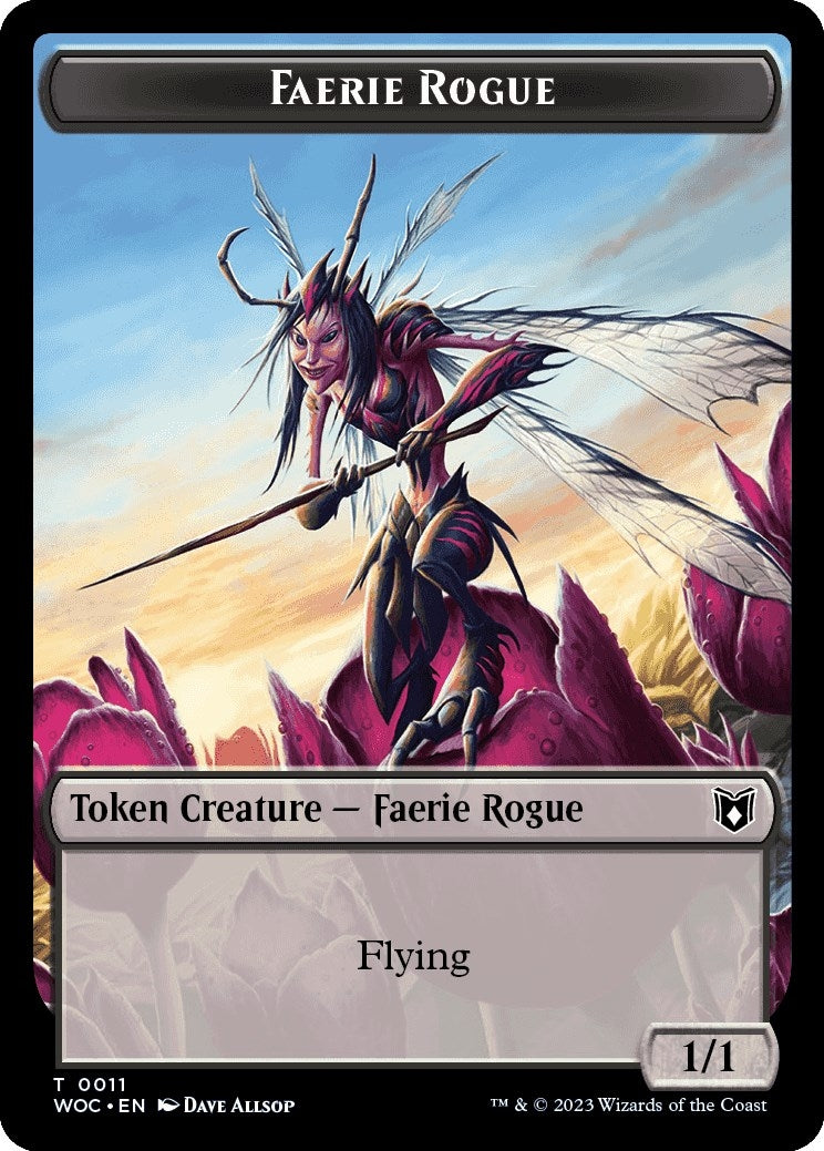 Faerie Rogue (0011) // Faerie Double-Sided Token (11 // 10) (Commander: Wilds of Eldraine)