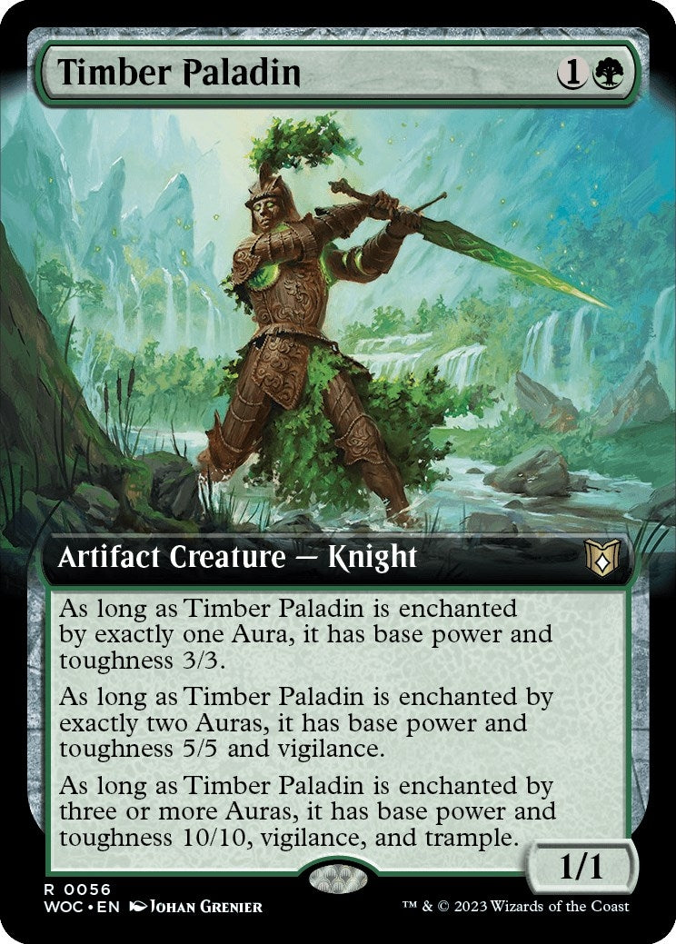 Timber Paladin (Extended Art) (56) (Commander: Wilds of Eldraine)