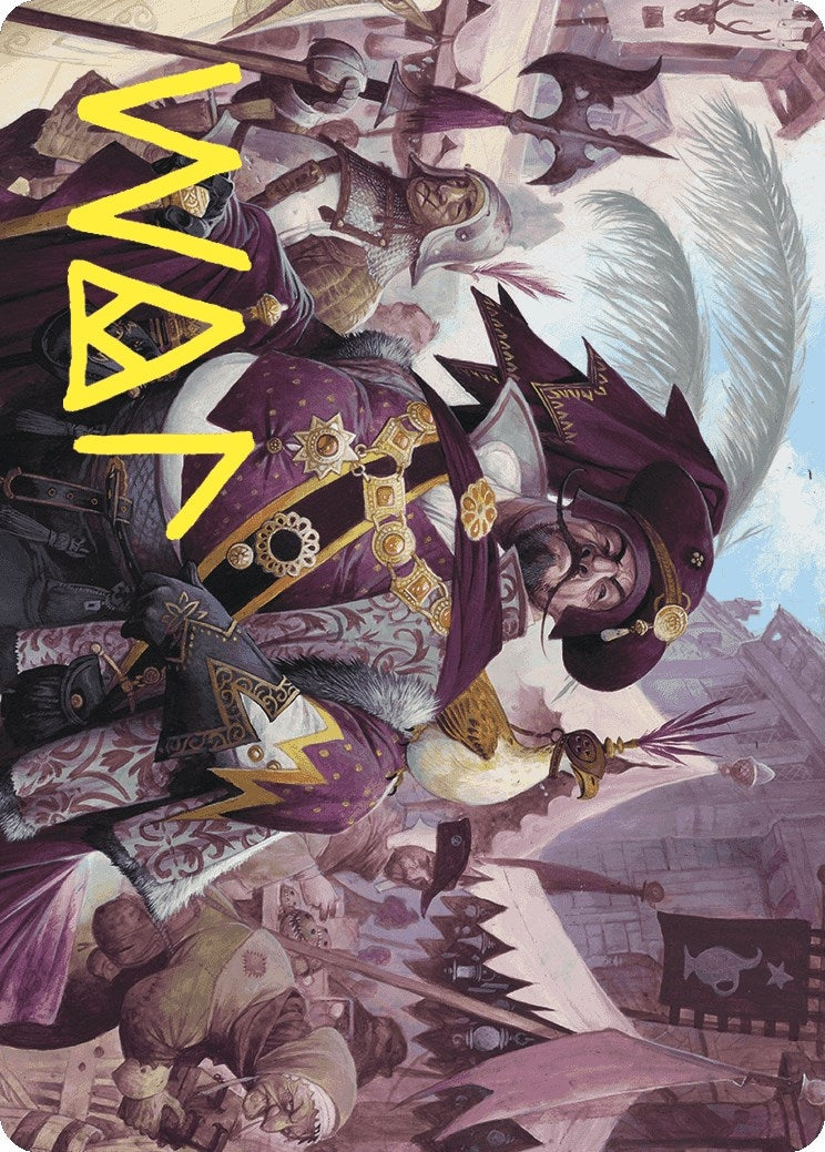 Discerning Financier Art Card (Gold-Stamped Signature) (2) (Art Series: Wilds of Eldraine)