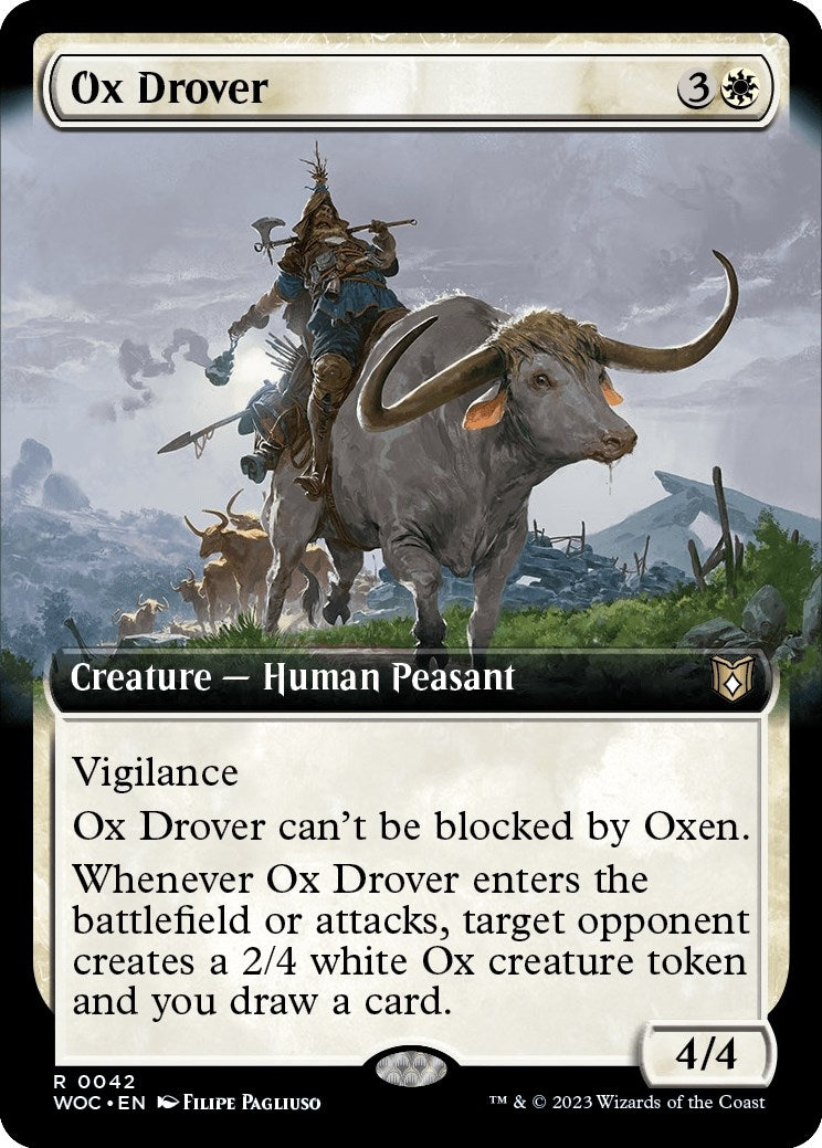 Ox Drover (Extended Art) (42) (Commander: Wilds of Eldraine)