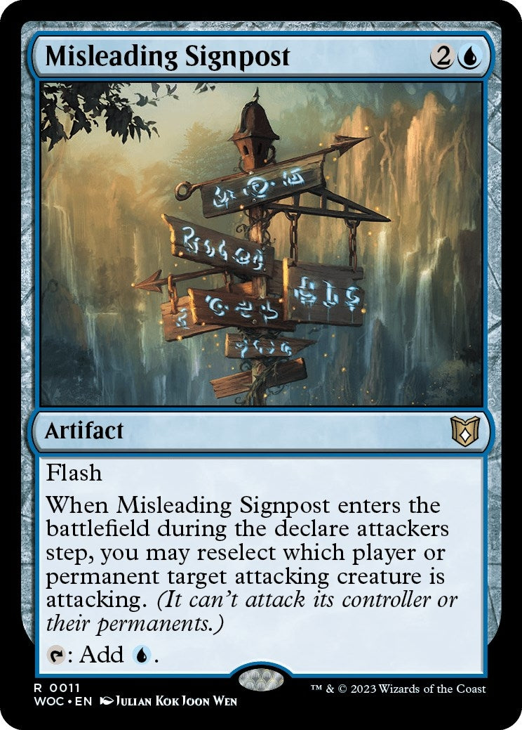Misleading Signpost (11) (Commander: Wilds of Eldraine)