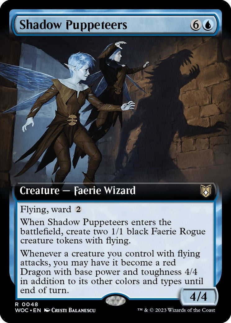 Shadow Puppeteers (Extended Art) (48) (Commander: Wilds of Eldraine)