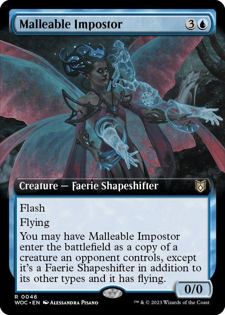 Malleable Impostor (Extended Art) (46) (Commander: Wilds of Eldraine)