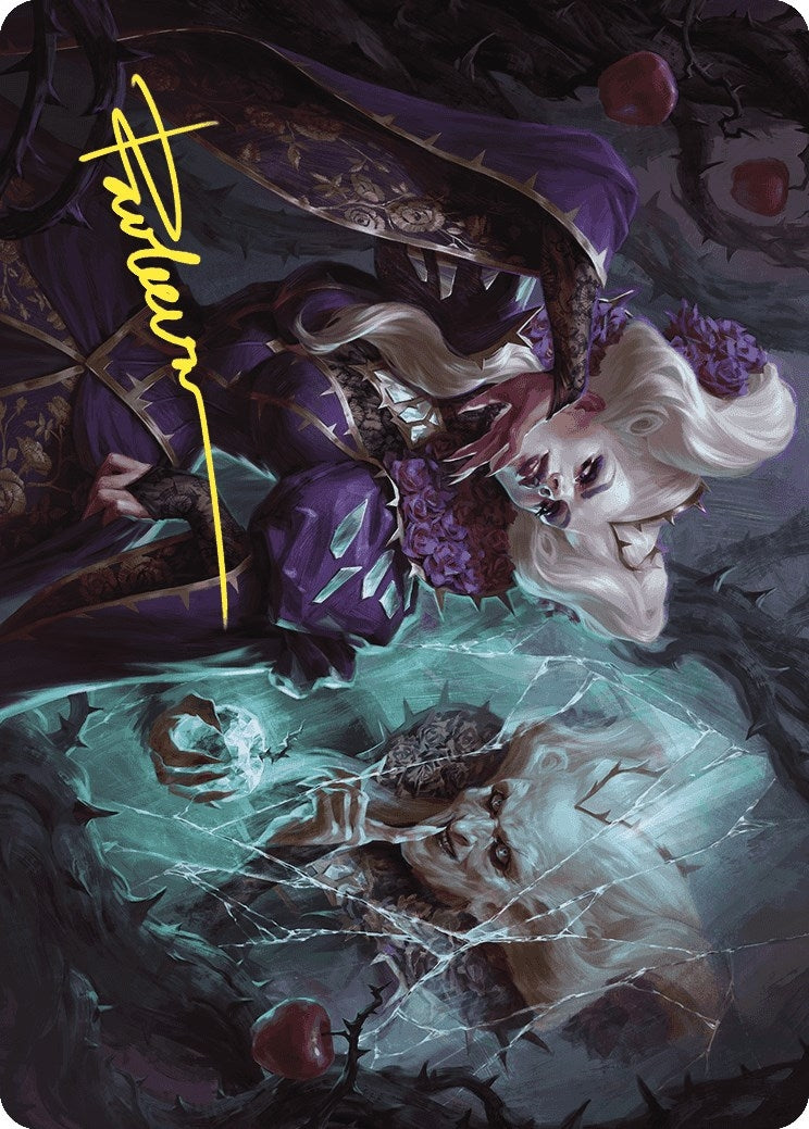 Conceited Witch Art Card (Gold-Stamped Signature) (11) (Art Series: Wilds of Eldraine)