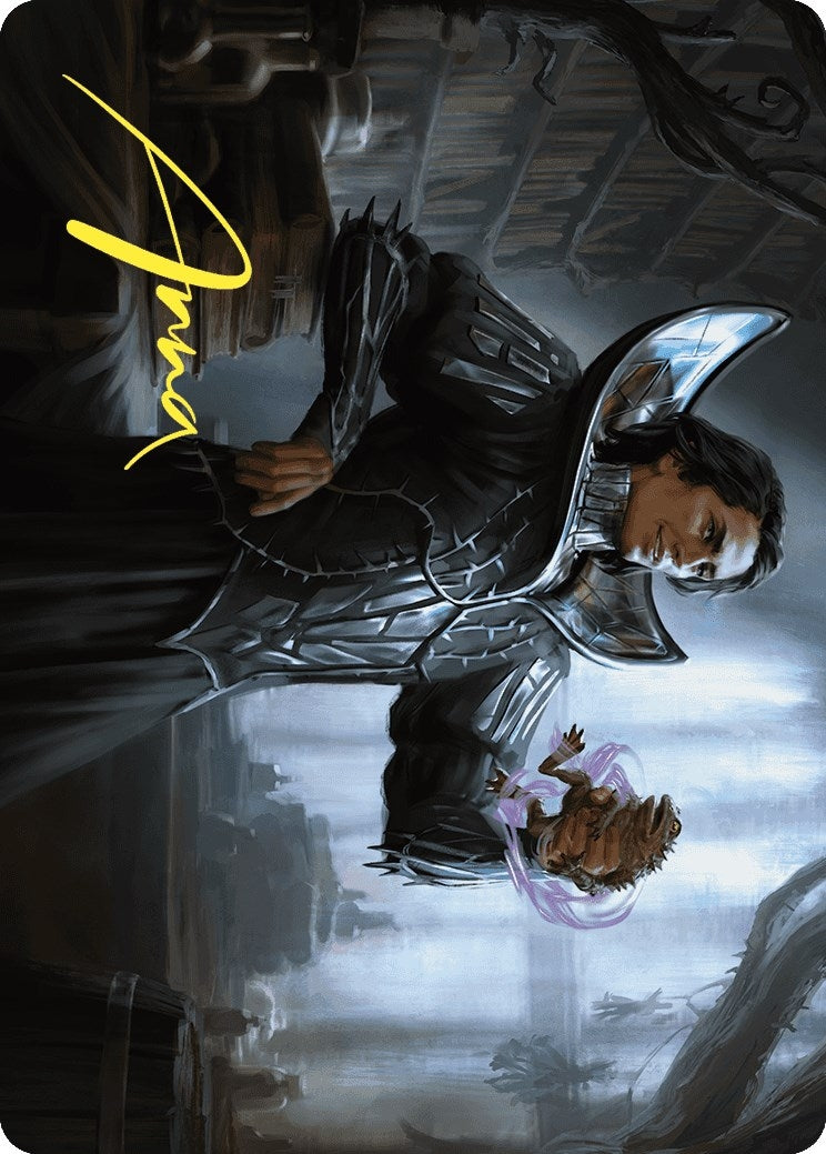 Spiteful Hexmage Art Card (Gold-Stamped Signature) (15) (Art Series: Wilds of Eldraine)