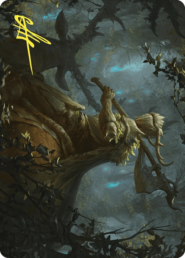 Verdant Outrider Art Card (Gold-Stamped Signature) (28)