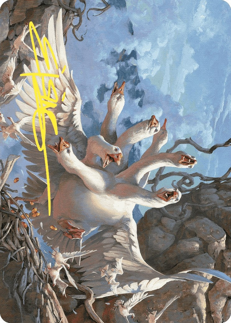 The Goose Mother Art Card (Gold-Stamped Signature) (29) (Art Series: Wilds of Eldraine)
