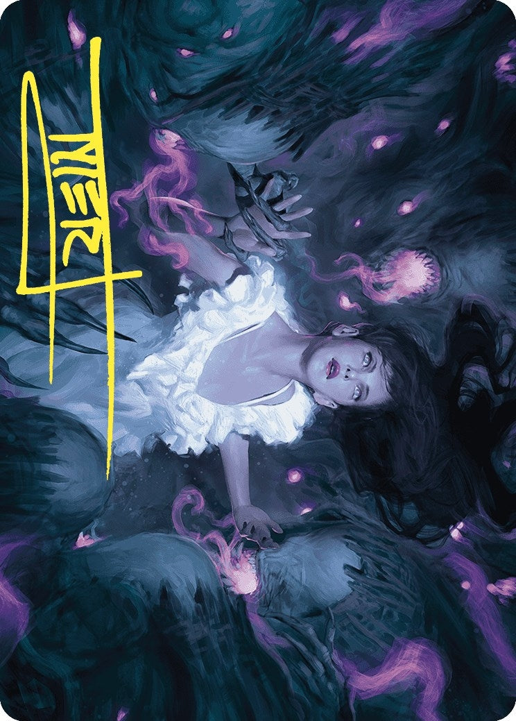 Neva, Stalked by Nightmares Art Card (Gold-Stamped Signature) (30) (Art Series: Wilds of Eldraine)