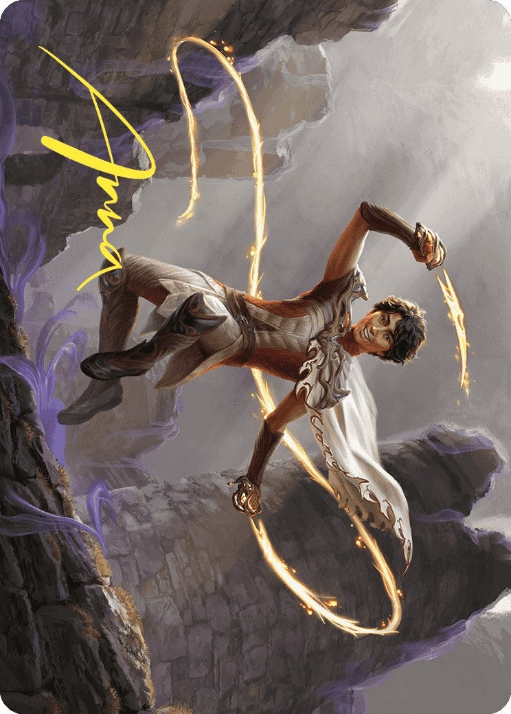 Kellan, the Fae-Blooded Art Card (Gold-Stamped Signature) (39) (Art Series: Wilds of Eldraine)