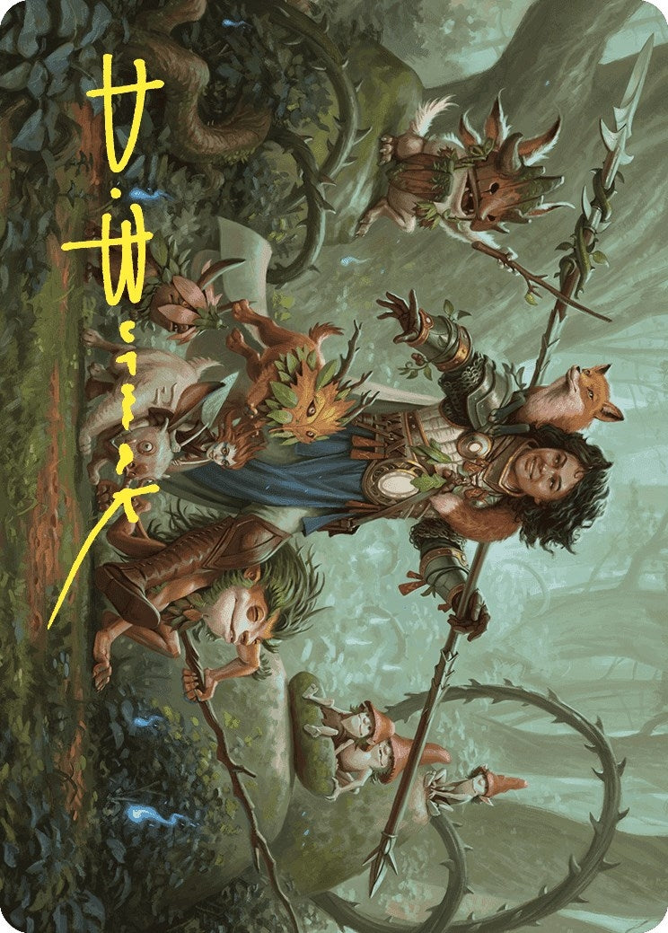 Ellivere of the Wild Court Art Card (Gold-Stamped Signature) (49) (Art Series: Wilds of Eldraine)