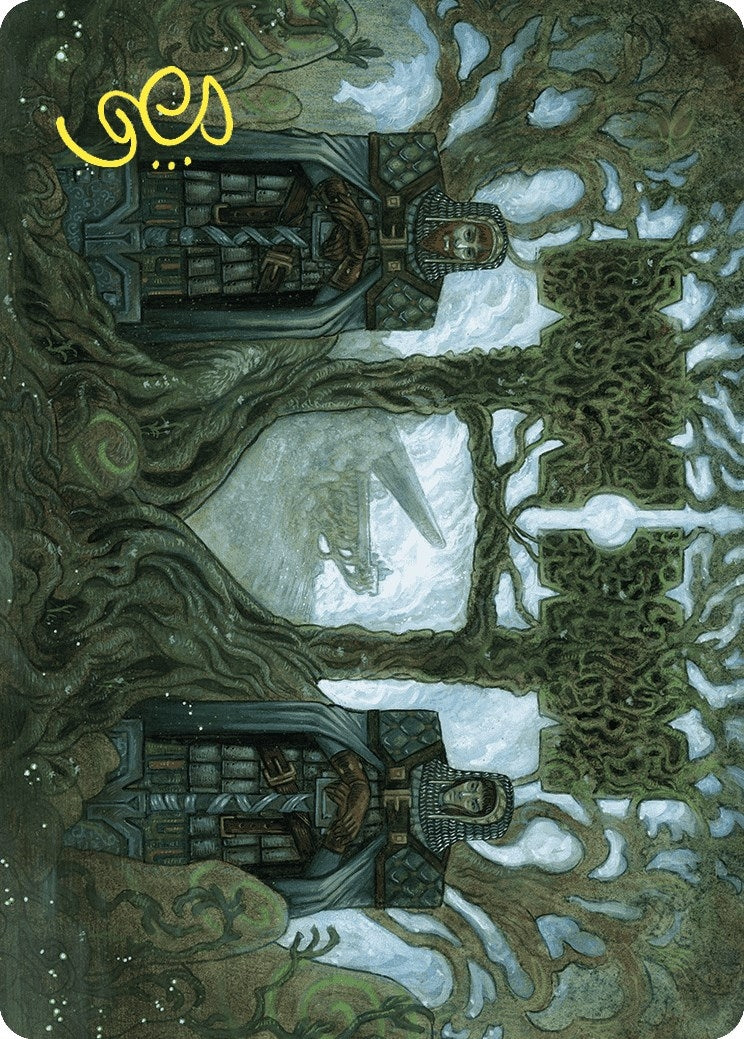 Court of Garenbrig Art Card (Gold-Stamped Signature) (54) (Art Series: Wilds of Eldraine)
