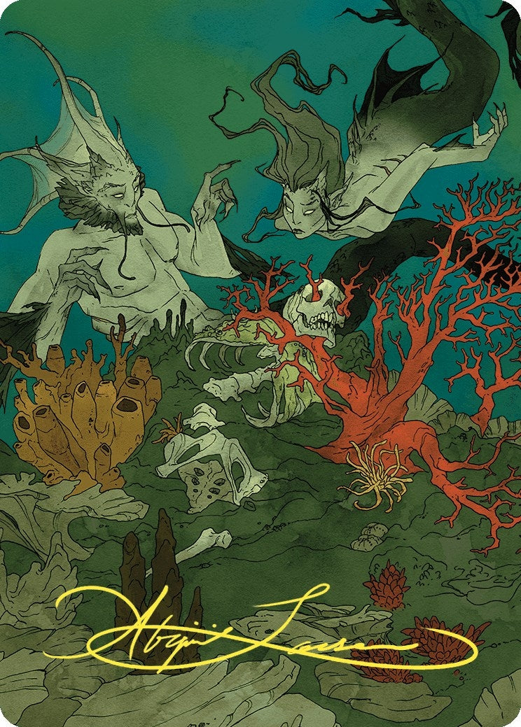 Curiosity Art Card (Gold-Stamped Signature) (65) (Art Series: Wilds of Eldraine)