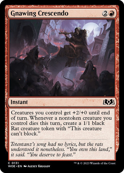 Gnawing Crescendo (131) (Wilds of Eldraine)
