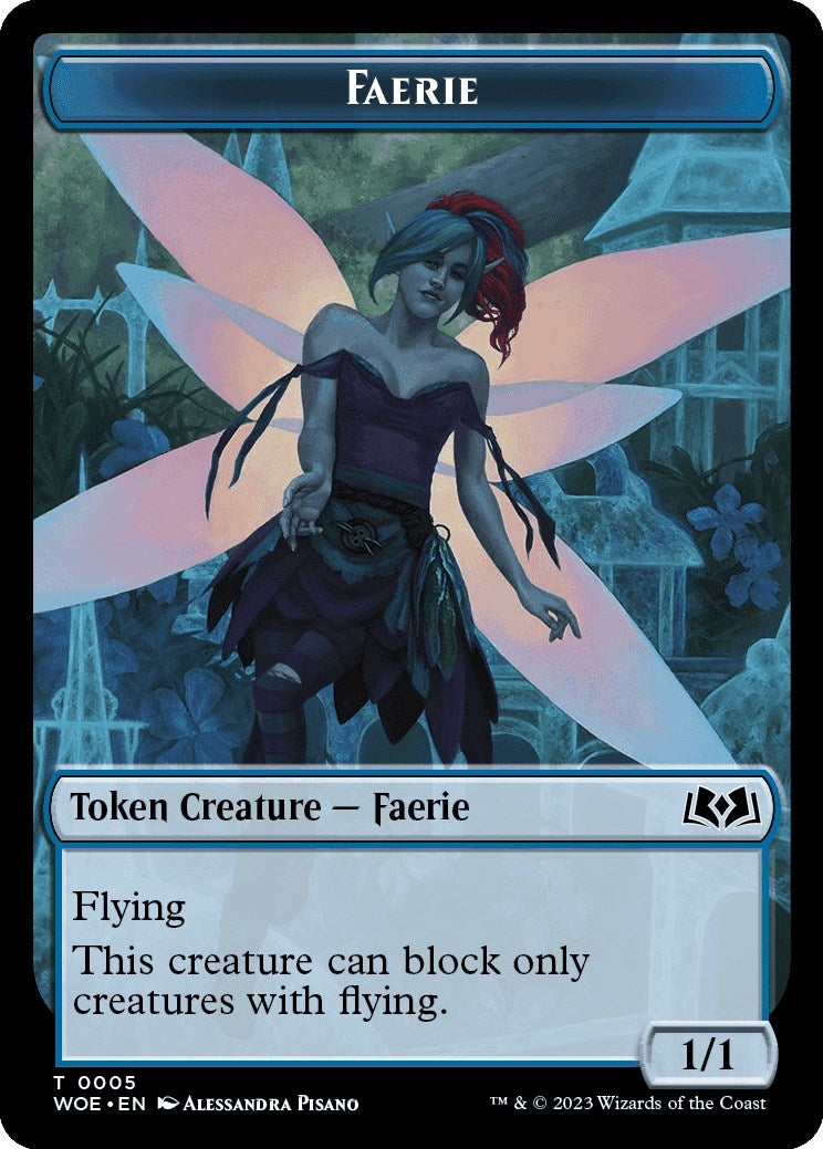 Faerie Token (5) (Wilds of Eldraine)