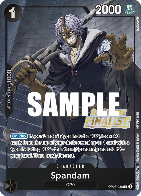 Image for Spandam (Online Regional 2023) [Finalist] (OP03-086) (One Piece Promotion Cards) - One Piece Card Game