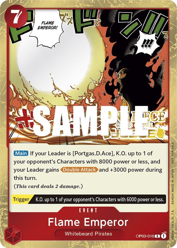Image for Flame Emperor (Judge Pack Vol. 2) (OP03-016) (One Piece Promotion Cards) - One Piece Card Game