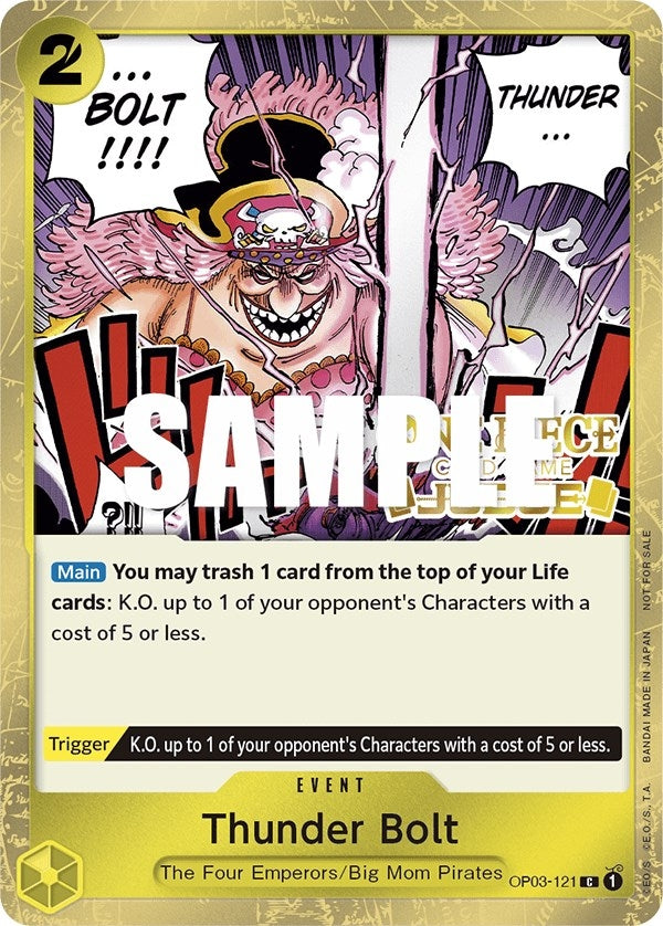 Image for Thunder Bolt (Judge Pack Vol. 2) (OP03-121) (One Piece Promotion Cards) - One Piece Card Game