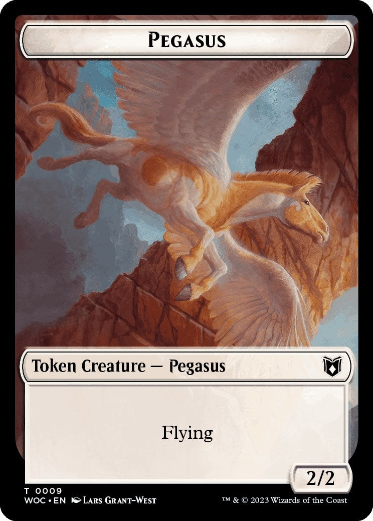 Pegasus // Saproling Double-Sided Token (9 // 15) (Commander: Wilds of Eldraine)