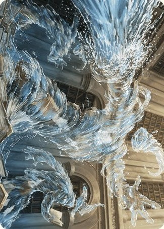 Splashy Spellcaster Art Card (9) (Art Series: Wilds of Eldraine)
